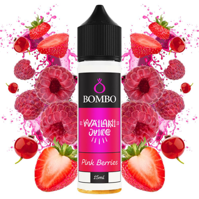Bombo Wailani Juice Pink Berries Flavor Shot 15/60ml